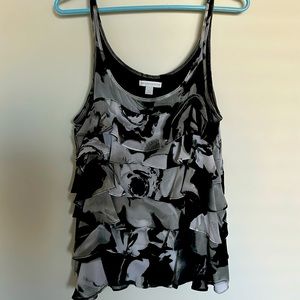 New York & Company ruffle tank.